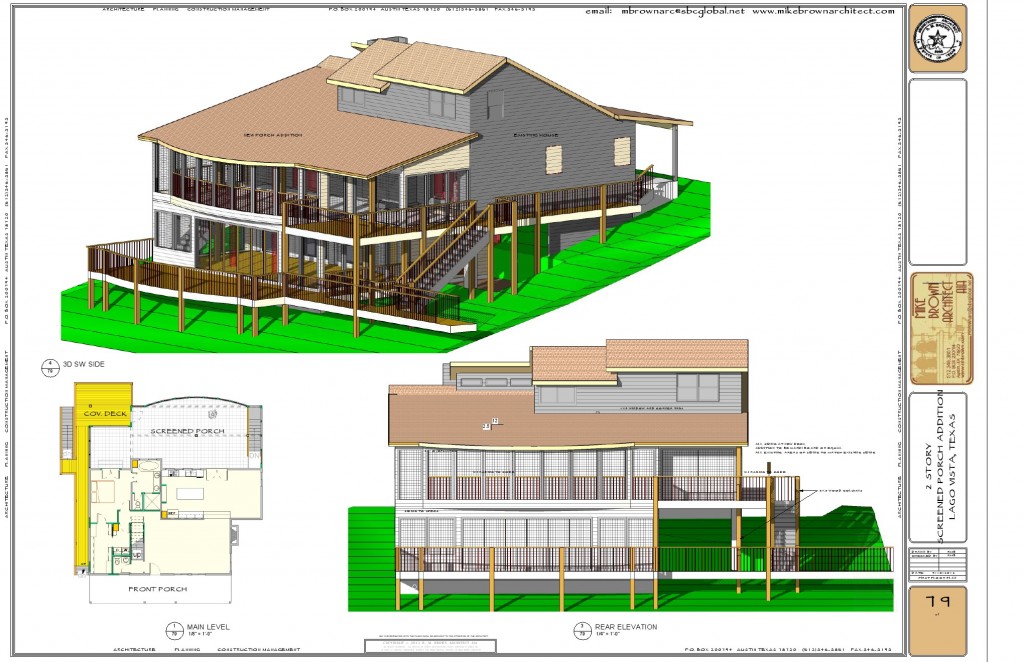 2 STORY SCREEN PORCH ADDITION